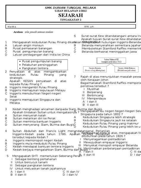 Contoh Soalan Kbat Sejarah Tingkatan 2 Image