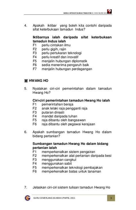 Jawapan Formula A+ Sejarah Tingkatan 4 Image