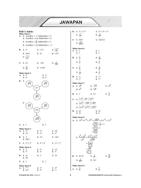 Jawapan Modul Inovasi 6 Matematik Tingkatan 3 Image