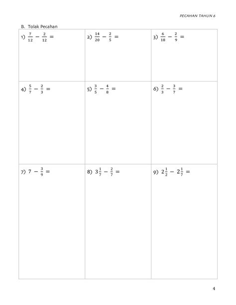 Soalan Matematik Tahun 6 Pecahan Image